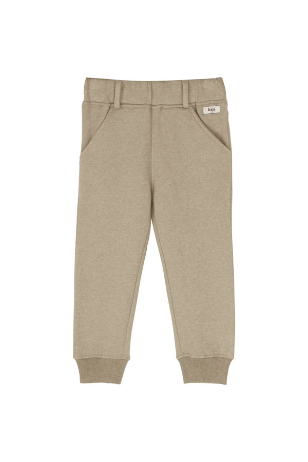Jongens Sweatpants Port van Baje Studio in de kleur Taupe in maat 134-140.