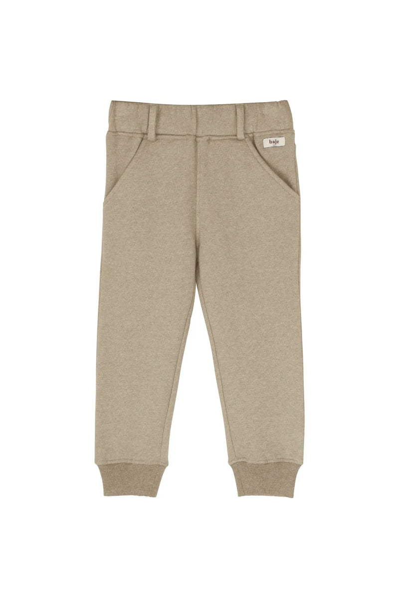Jongens Sweatpants Port van Baje Studio in de kleur Taupe in maat 134-140.