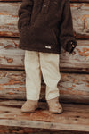 Jongens Pants Maeze van Baje Studio in de kleur Taupe in maat 134-140.