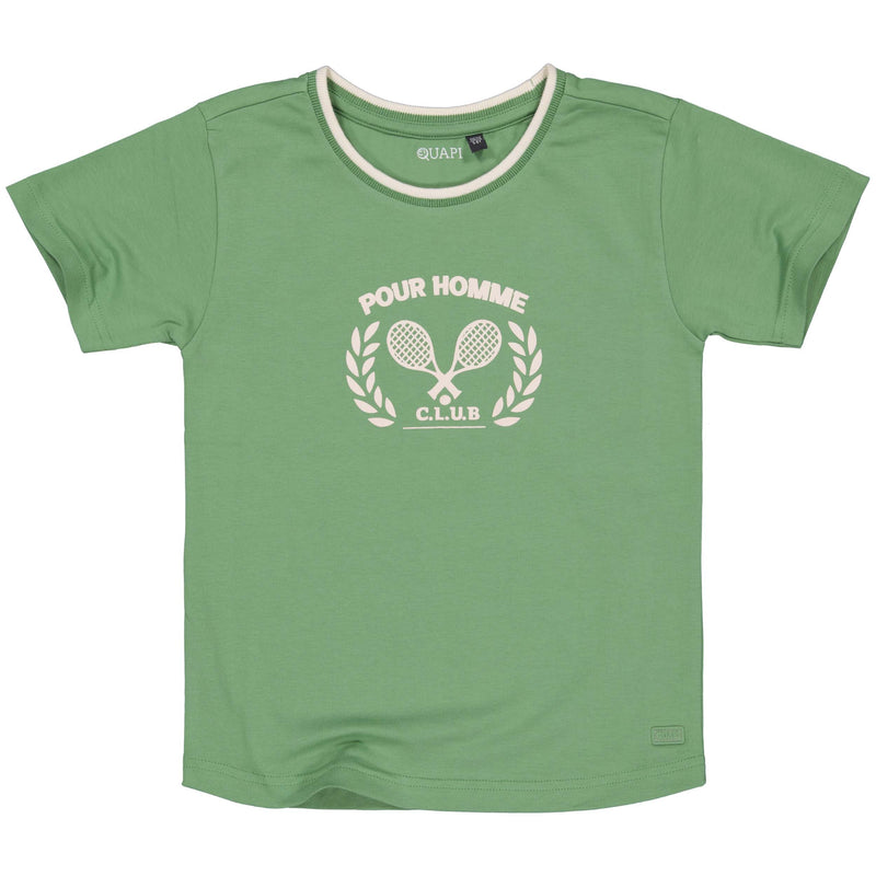 Jongens Shortsleeve BARENTQS241 van Quapi in de kleur Green in maat 122-128.