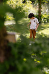 Jongens Shortsleeve BARTQS241 van Quapi in de kleur Oatmeal Melange in maat 122-128.