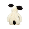 Jellycat Bashful Black & Cream Puppy medium