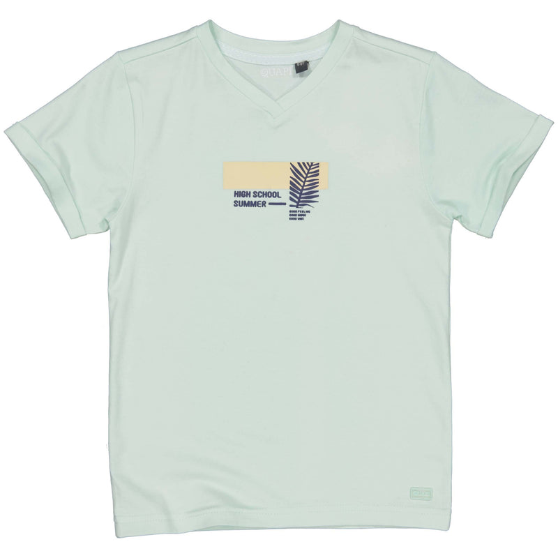 Jongens Shortsleeve BASTIJNQS243 van Quapi in de kleur Aqua Blue in maat 122-128.