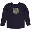 Jongens Longsleeve BEERQS241 van Quapi in de kleur Dark Blue in maat 122-128.