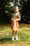 Meisjes Shortsleeve BELIZEQS241 van Quapi in de kleur Cedar Green in maat 122-128.