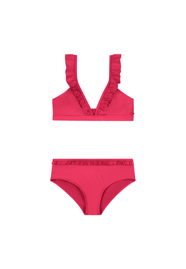 Shiwi Girls BELLA bikini set shiny Red Cerise