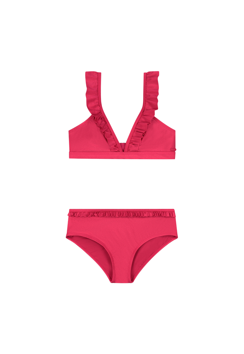 Shiwi Girls BELLA bikini set shiny Red Cerise