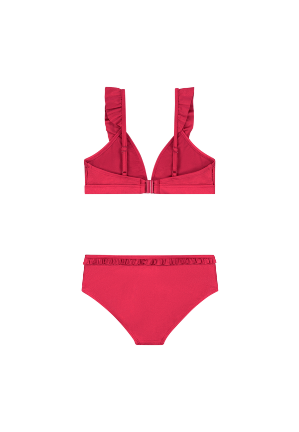 Shiwi Girls BELLA bikini set shiny Red Cerise