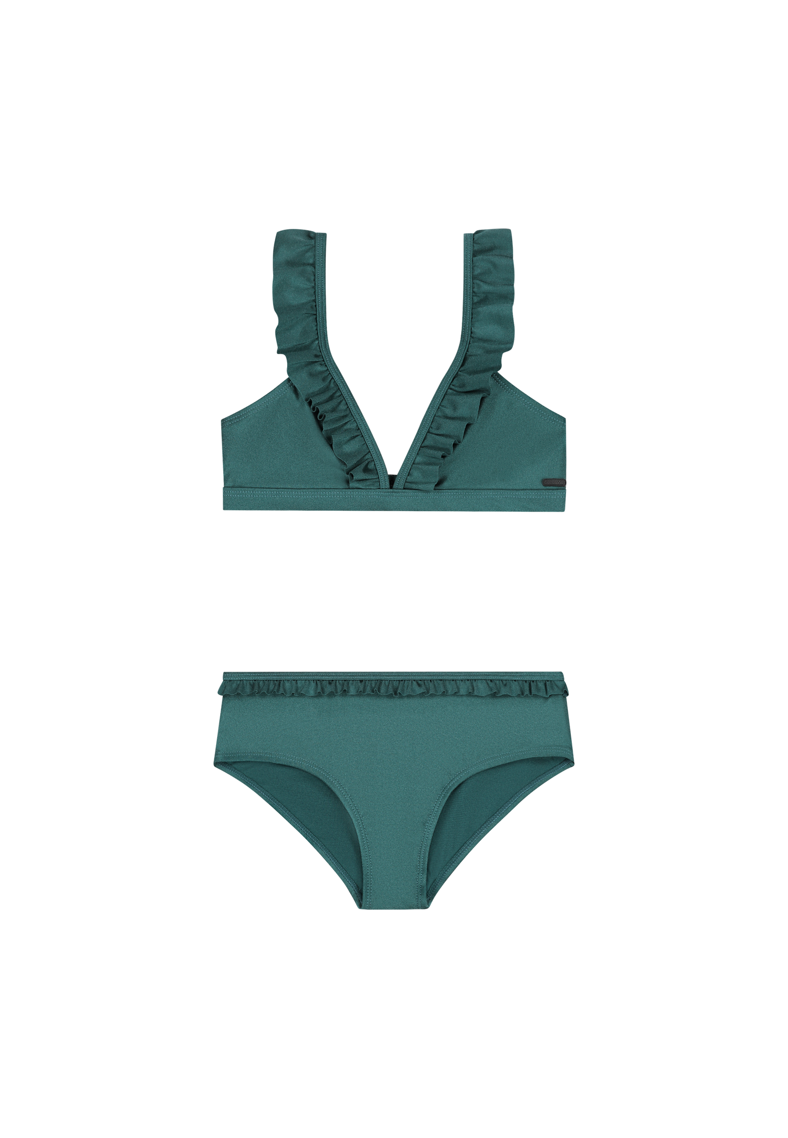 Shiwi Girls BELLA bikini set shiny Green Botanic