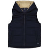 Jongens Bodywarmer BESSELQS241 van Quapi in de kleur Dark Blue in maat 122-128.