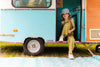 Meisjes Jumpsuit BESSQS242 van Quapi in de kleur Cedar Green in maat 122-128.