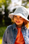 Meisjes Jacket BETRIJSQS241 van Quapi in de kleur Blue Denim in maat 122-128.