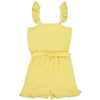Meisjes Playsuit BETTYQS243 van Quapi in de kleur Soft Yellow in maat 122-128.