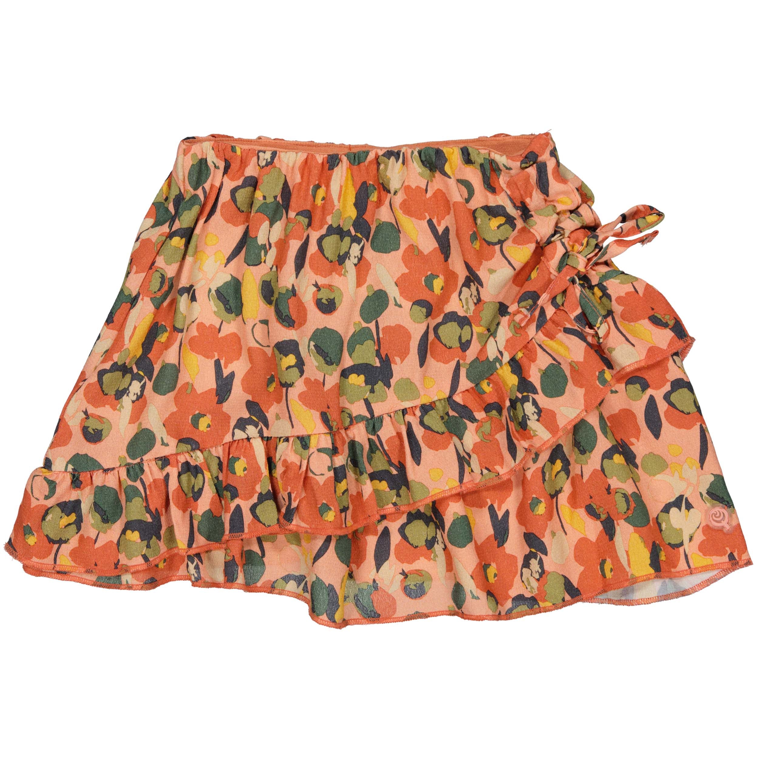 Meisjes Skirt BEVERLYQS241 van Quapi in de kleur AOP Pink Graphic in maat 122-128.