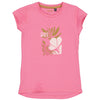 Meisjes Shortsleeve BIBIANQS242 van Quapi in de kleur Pink in maat 122-128.