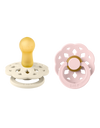 BIBS - Boheme speen in 2 stuks verpakking Ivory/Blossom - Bubbles & Bo