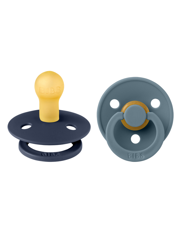 BIBS - Colour speen in 2 stuks verpakking Deep Space/Petrol - Bubbles & Bo