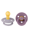 BIBS - Colour speen in 2 stuks verpakking Fossil Grey / Mauve - Bubbles & Bo