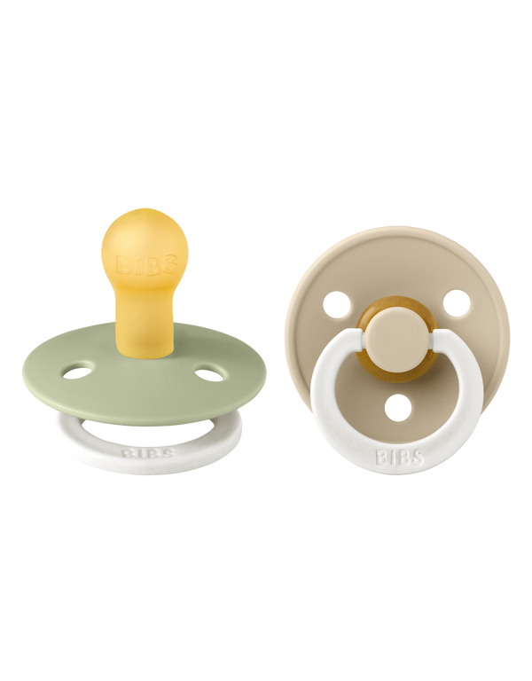 BIBS - Colour speen in 2 stuks verpakking Sage/Vanilla NIGHT - Bubbles & Bo