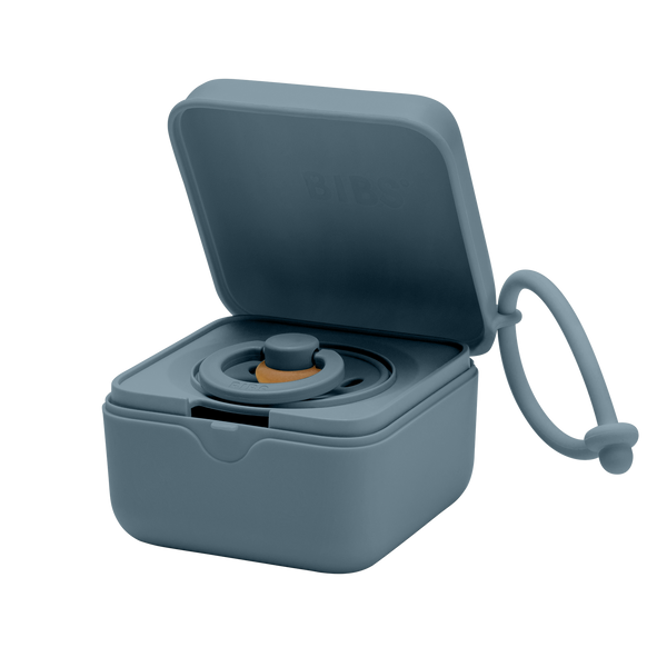 BIBS - Pacifier Box Petrol - Bubbles & Bo