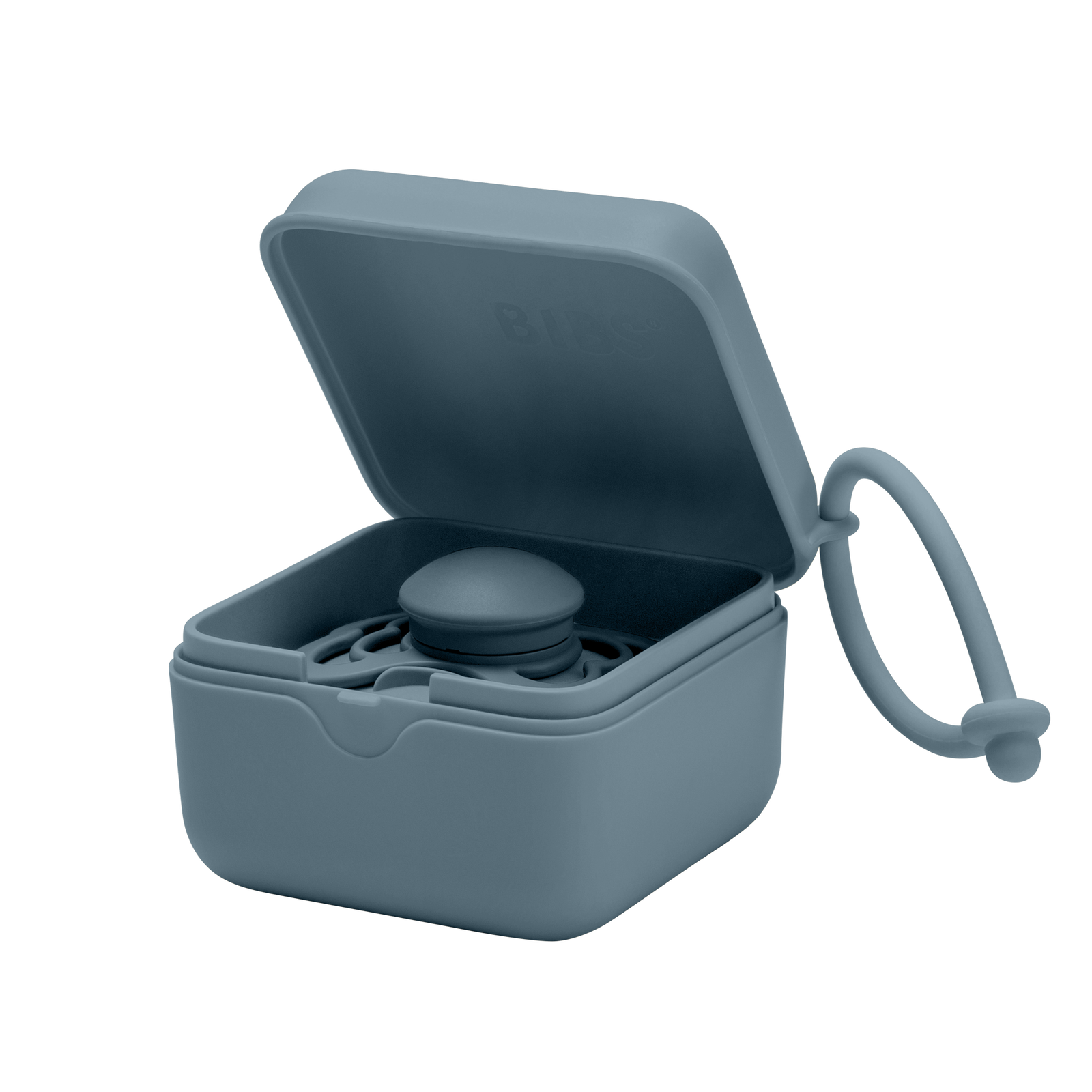 BIBS - Pacifier Box Petrol - Bubbles & Bo