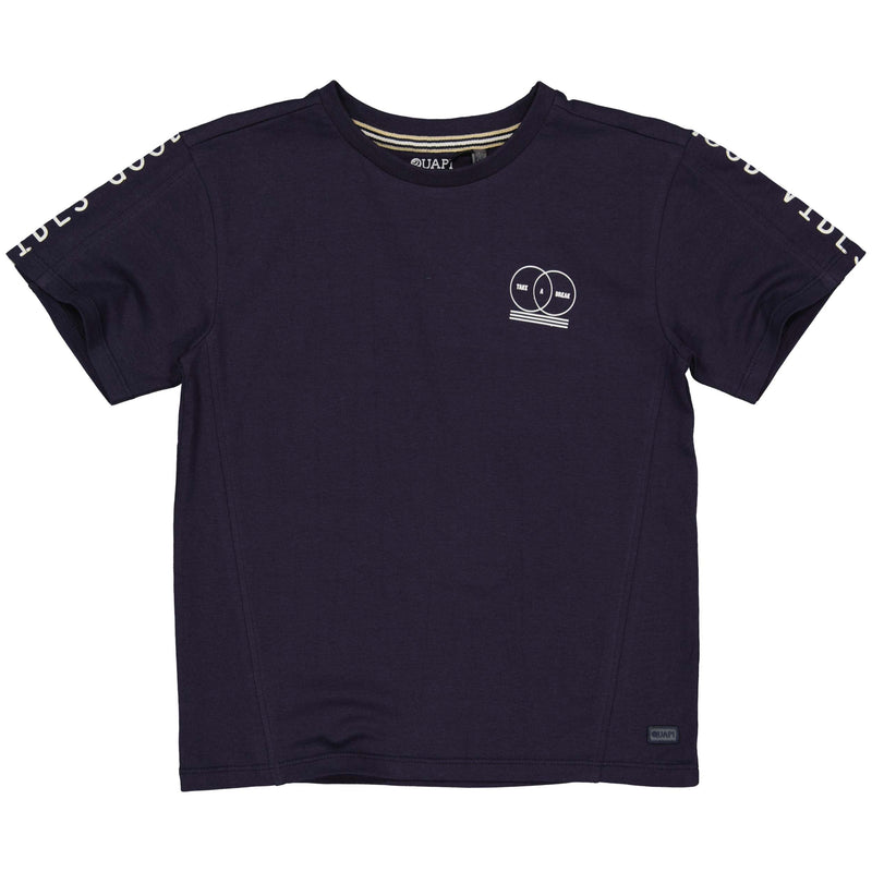 Jongens Oversized Shortsleeve BICKERQS242 van Quapi in de kleur Dark Blue in maat 122-128.