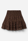 Meisjes Skirt BILLI DOTS van Aaiko Girls in de kleur FUDGE in maat 176.