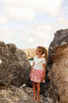 Meisjes Shortsleeve BINTOUQS243 van Quapi in de kleur Ivory White in maat 122-128.