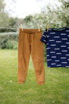 Jongens Sweatpants BJORNQS241 van Quapi in de kleur Brown in maat 122-128.
