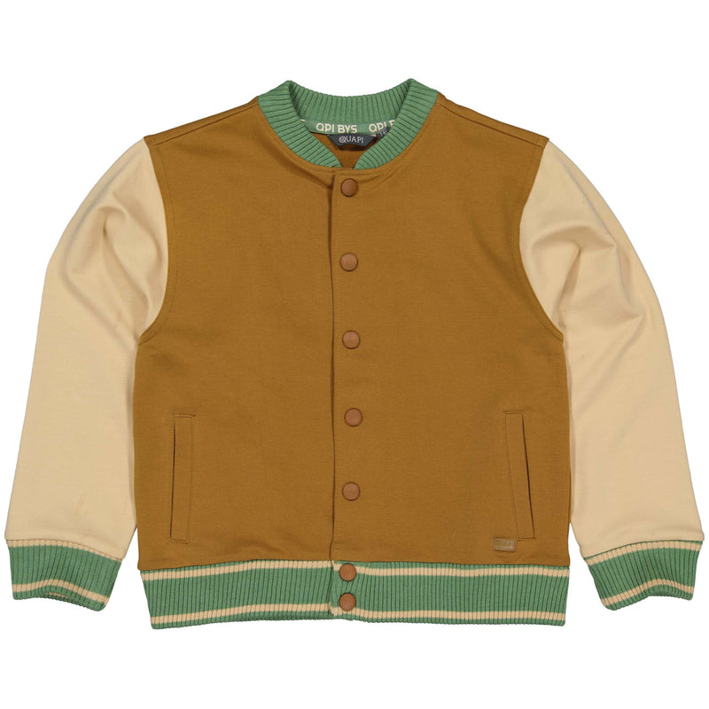 Jongens Bomberjacket BLEKQS241 van Quapi in de kleur Brown in maat 122-128.