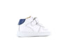 Shoesme Wit met blauwe Basket Sneaker