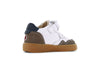 Shoesme wit-taupe basket sneaker