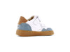 Shoesme wit-blauwe basket sneaker