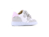 Meisjes Wit basket sneakertje van Shoesme in de kleur White Beige Pink in maat 22.