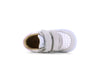 Meisjes Wit basket sneakertje van Shoesme in de kleur White Beige Pink in maat 22.