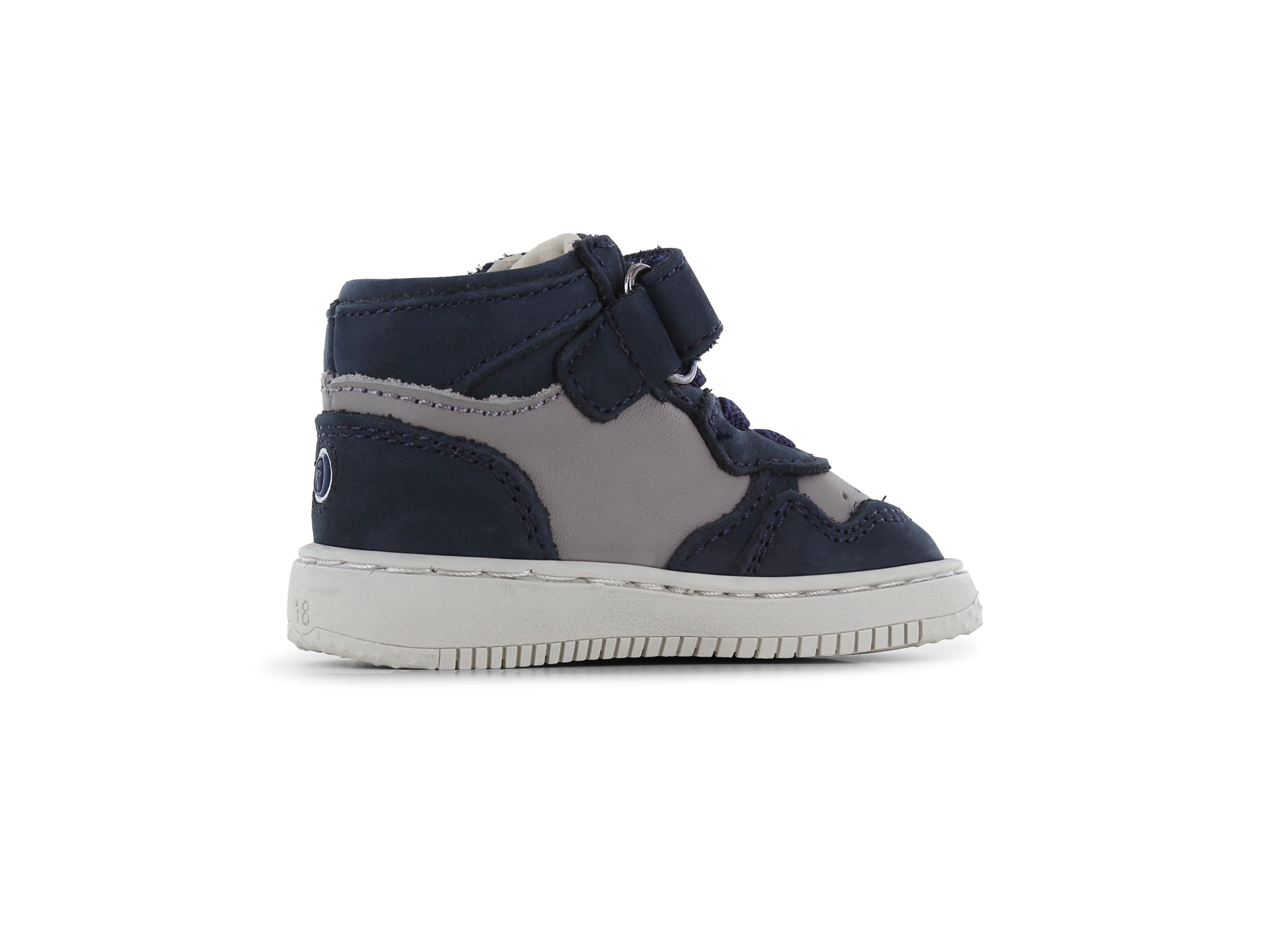 Shoesme blauw-grijze basket sneaker