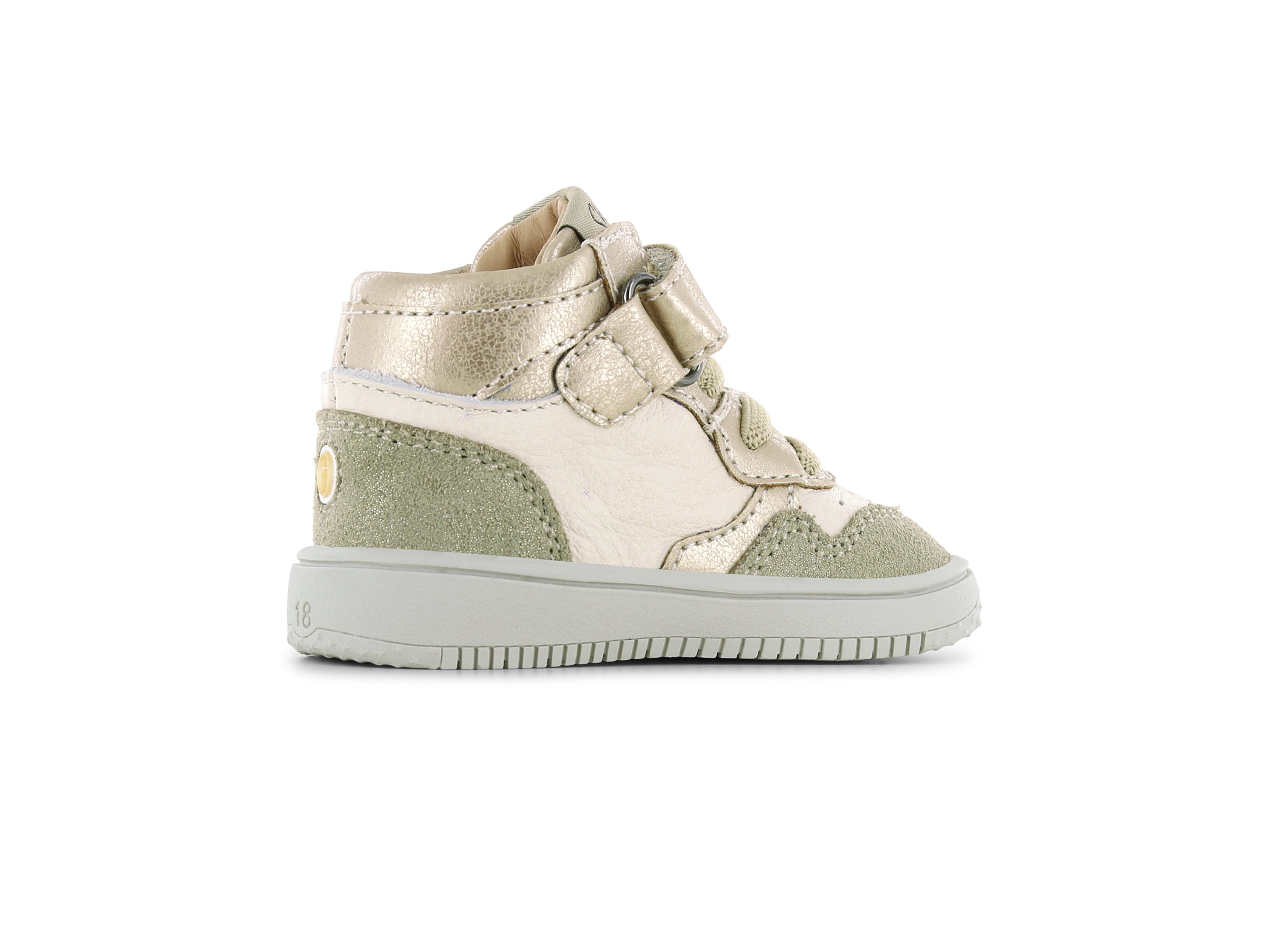 Shoesme beige met gouden basket sneaker