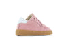 Meisjes Suede sneaker met strepen van Shoesme in de kleur Pink in maat 23.