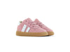Meisjes Suede sneaker met strepen van Shoesme in de kleur Pink in maat 23.