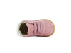Meisjes Suede sneaker met strepen van Shoesme in de kleur Pink in maat 23.