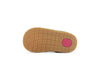 Meisjes Suede sneaker met strepen van Shoesme in de kleur Pink in maat 23.