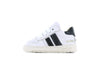 Shoesme Witte sneaker met zwarte strepen