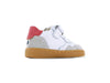 Jongens Veterschoenen wit van Shoesme in de kleur White Grey Red in maat 23.