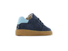 Jongens Blauwe sneaker met strepen van Shoesme in de kleur Blue in maat 23.