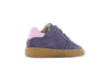 Meisjes Paarse sneaker met roze strepen van Shoesme in de kleur Purple Pink in maat 23.