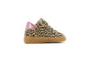 Meisjes Leopard sneaker met strepen van Shoesme in de kleur leopard cognac in maat 23.