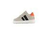 Shoesme beige-black sneaker met strepen