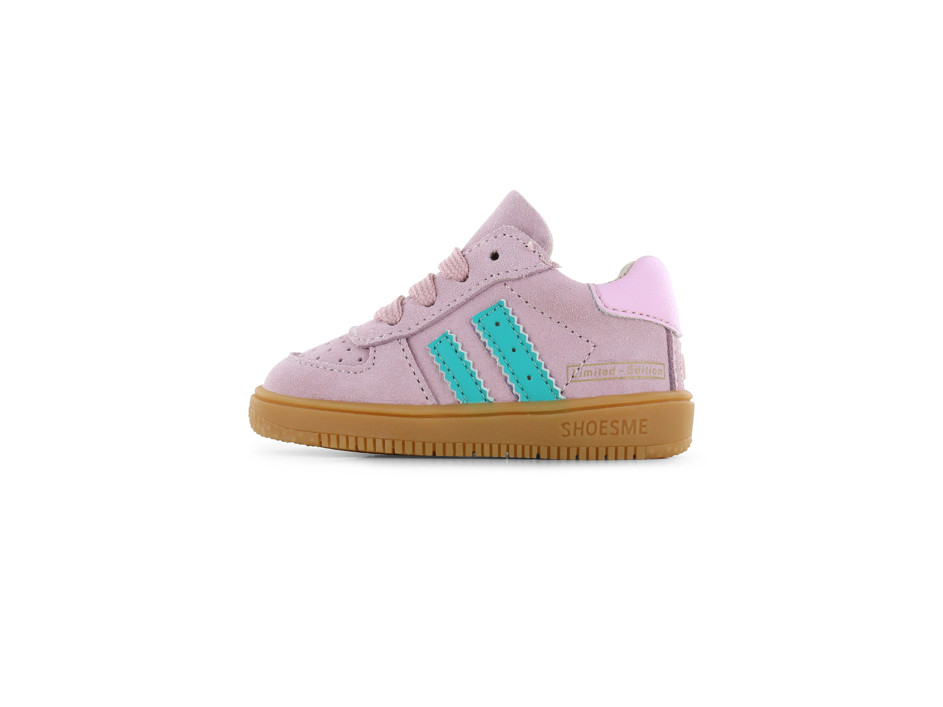 Shoesme oud roze sneaker met strepen
