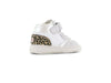 Shoesme wit - grey silver sneaker met panterprint