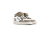 Shoesme taupe-witte sneaker